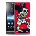 Дизайнерский пластиковый чехол для Sony Xperia S Мир черепов