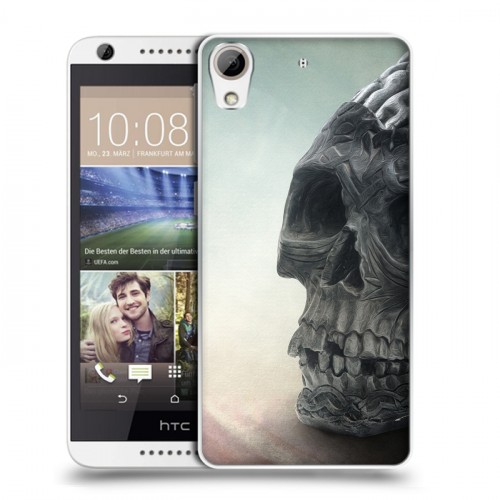 Дизайнерский пластиковый чехол для HTC Desire 626 Мир черепов