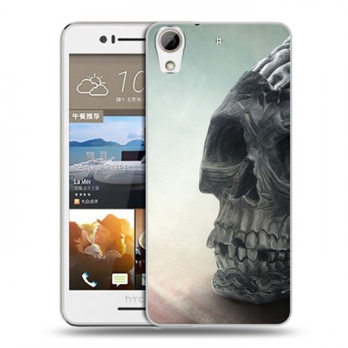 Дизайнерский пластиковый чехол для HTC Desire 728 Мир черепов