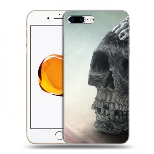Дизайнерский силиконовый чехол для Iphone 7 Plus / 8 Plus Мир черепов