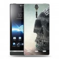 Дизайнерский пластиковый чехол для Sony Xperia S Мир черепов