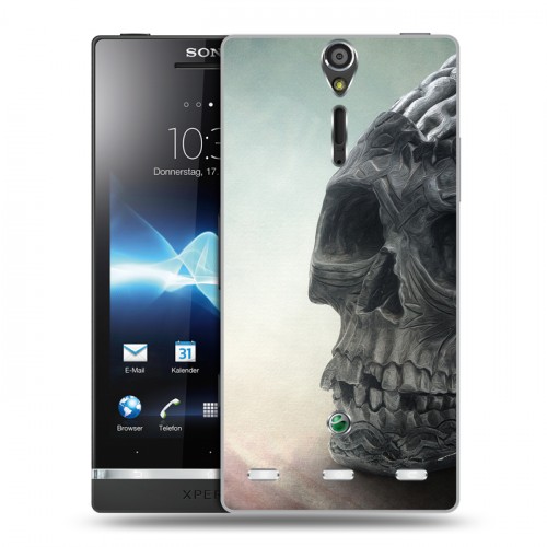 Дизайнерский пластиковый чехол для Sony Xperia S Мир черепов