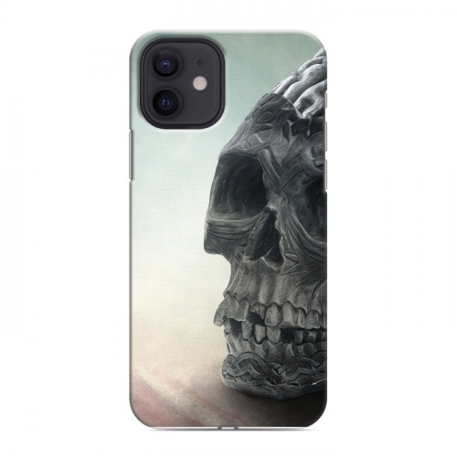 Дизайнерский силиконовый чехол для Iphone 12 Мир черепов