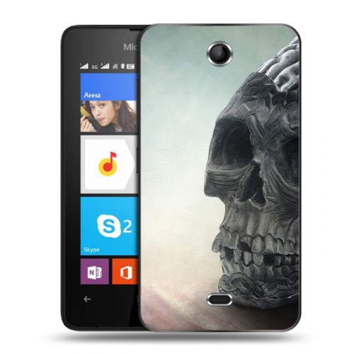 Дизайнерский силиконовый чехол для Microsoft Lumia 430 Dual SIM Мир черепов