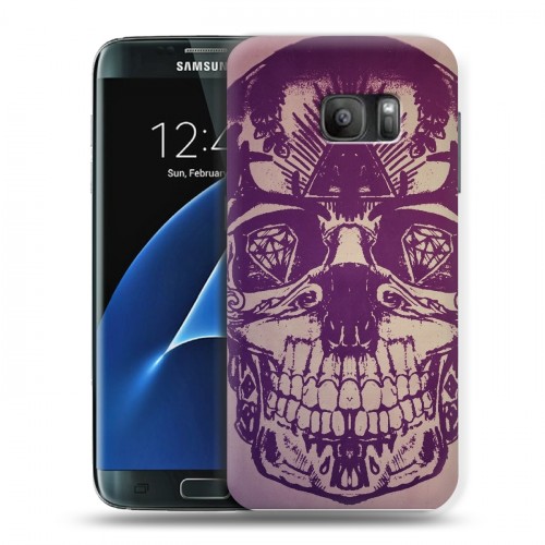 Дизайнерский силиконовый с усиленными углами чехол для Samsung Galaxy S7 Мир черепов