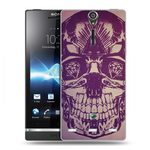 Дизайнерский пластиковый чехол для Sony Xperia S Мир черепов