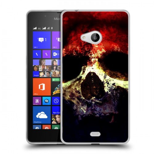 Дизайнерский пластиковый чехол для Microsoft Lumia 540 Арт черепа