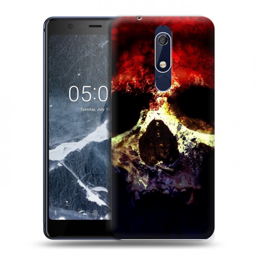 Дизайнерский пластиковый чехол для Nokia 5.1 Арт черепа