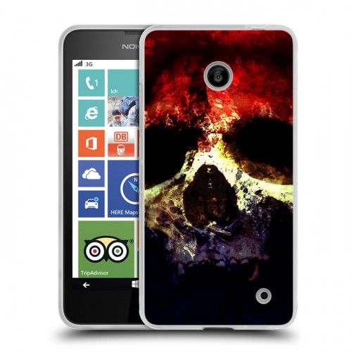 Дизайнерский пластиковый чехол для Nokia Lumia 630/635 Арт черепа