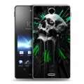 Дизайнерский пластиковый чехол для Sony Xperia TX Арт черепа