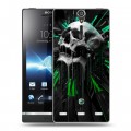 Дизайнерский пластиковый чехол для Sony Xperia S Арт черепа