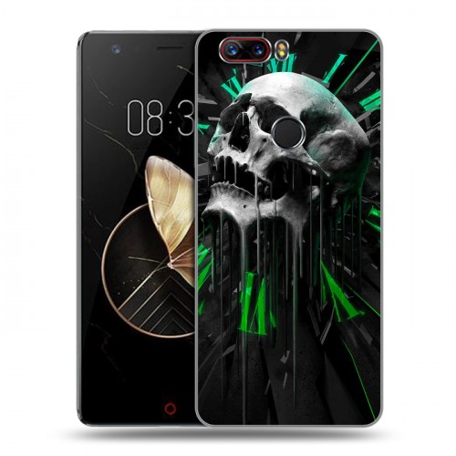 Дизайнерский пластиковый чехол для ZTE Nubia Z17 Арт черепа