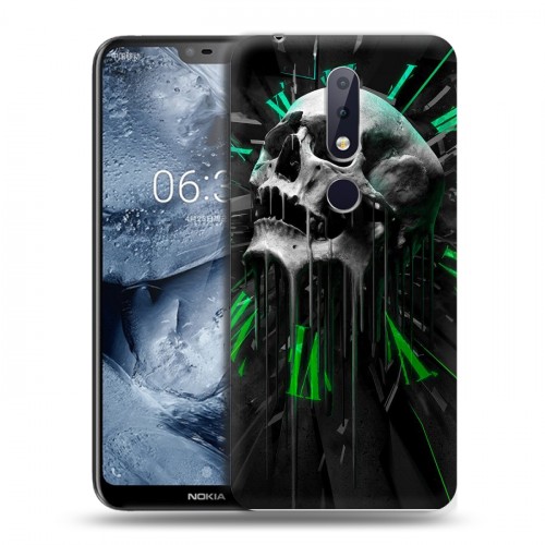 Дизайнерский пластиковый чехол для Nokia 6.1 Plus Арт черепа