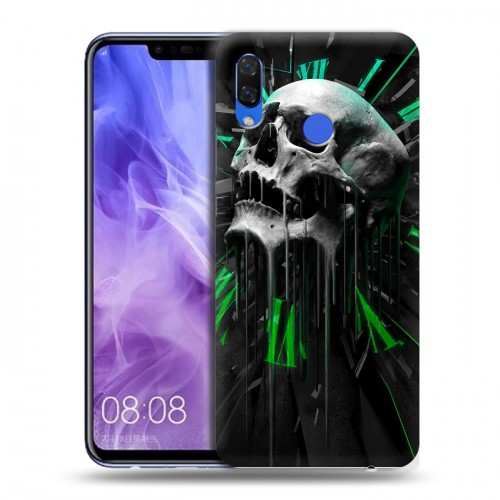 Дизайнерский пластиковый чехол для Huawei Nova 3i Арт черепа