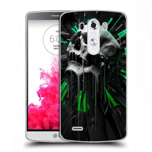 Дизайнерский пластиковый чехол для LG G3 (Dual-LTE) Арт черепа