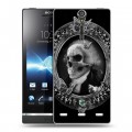 Дизайнерский пластиковый чехол для Sony Xperia S Арт черепа