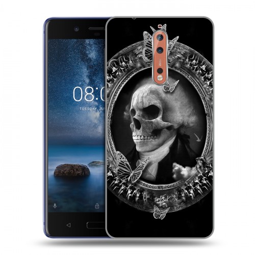 Дизайнерский пластиковый чехол для Nokia 8 Арт черепа