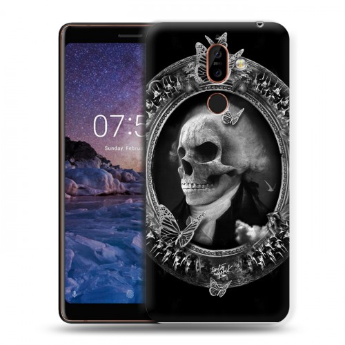 Дизайнерский пластиковый чехол для Nokia 7 Plus Арт черепа