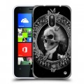 Дизайнерский пластиковый чехол для Nokia Lumia 620 Арт черепа