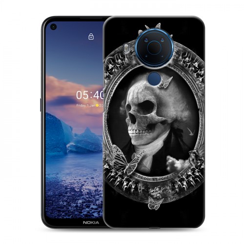 Дизайнерский силиконовый чехол для Nokia 5.4 Арт черепа