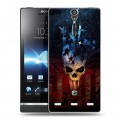 Дизайнерский пластиковый чехол для Sony Xperia S Арт черепа