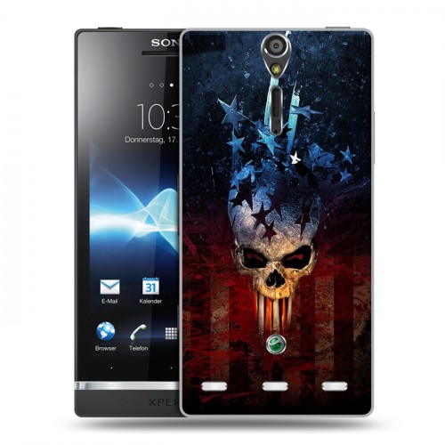 Дизайнерский пластиковый чехол для Sony Xperia S Арт черепа