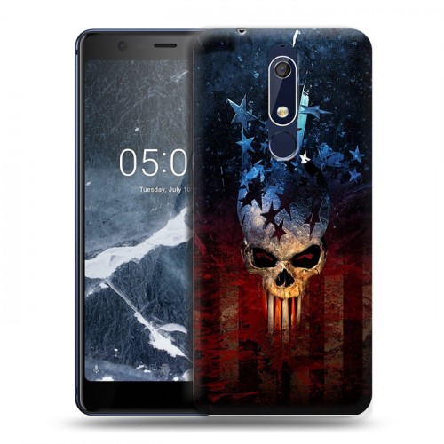 Дизайнерский пластиковый чехол для Nokia 5.1 Арт черепа