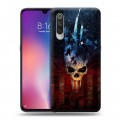 Дизайнерский силиконовый с усиленными углами чехол для Xiaomi Mi9 Арт черепа