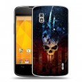 Дизайнерский пластиковый чехол для LG Google Nexus 4 Арт черепа