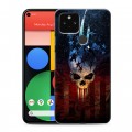 Дизайнерский пластиковый чехол для Google Pixel 5 Арт черепа