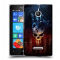 Дизайнерский пластиковый чехол для Microsoft Lumia 435 Арт черепа