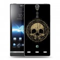 Дизайнерский пластиковый чехол для Sony Xperia S Арт черепа