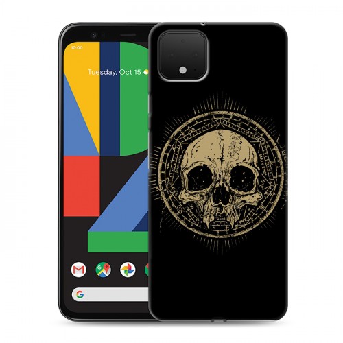 Дизайнерский пластиковый чехол для Google Pixel 4 Арт черепа