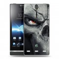 Дизайнерский пластиковый чехол для Sony Xperia S Арт черепа