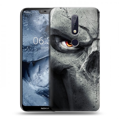 Дизайнерский силиконовый чехол для Nokia 6.1 Plus Арт черепа