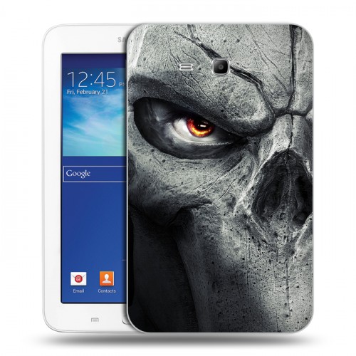 Дизайнерский силиконовый чехол для Samsung Galaxy Tab 3 Lite Арт черепа