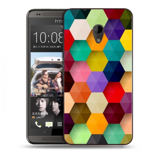 Дизайнерский пластиковый чехол для HTC Desire 700 На грани яркости