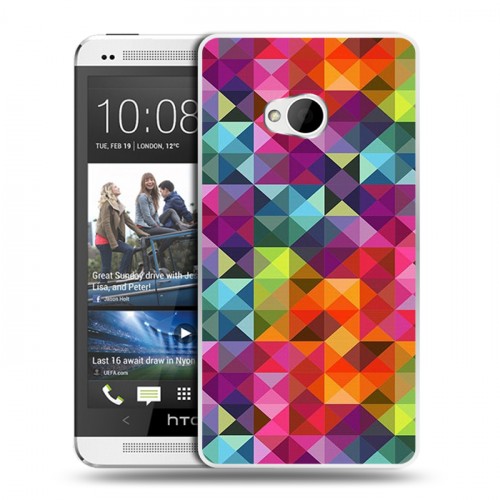 Дизайнерский пластиковый чехол для HTC One (M7) Dual SIM На грани яркости