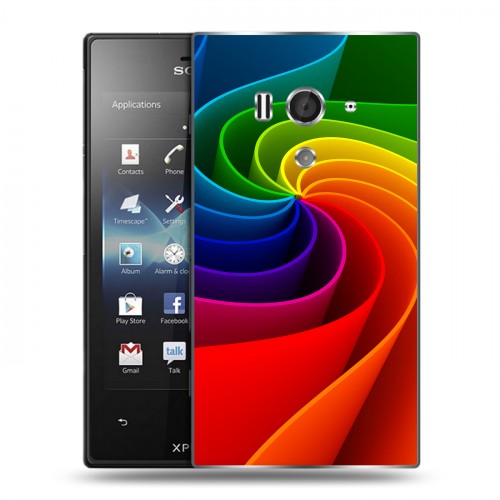 Дизайнерский пластиковый чехол для Sony Xperia acro S На грани яркости