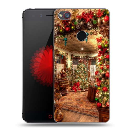 Дизайнерский пластиковый чехол для ZTE Nubia Z11 Mini S Новогодняя елка