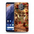 Дизайнерский силиконовый чехол для Nokia 9 PureView Новогодняя елка