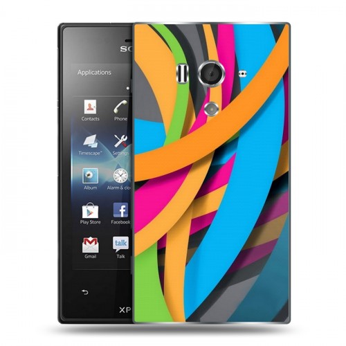 Дизайнерский пластиковый чехол для Sony Xperia acro S На грани яркости