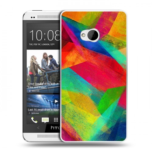 Дизайнерский пластиковый чехол для HTC One (M7) Dual SIM На грани яркости