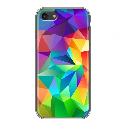 Дизайнерский силиконовый чехол для Iphone 7 Геометрия радости
