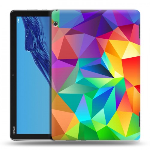 Дизайнерский силиконовый чехол для Huawei MediaPad T5 Геометрия радости