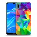 Дизайнерский пластиковый чехол для Huawei Y6 (2019) Геометрия радости