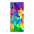 Дизайнерский силиконовый чехол для Huawei Y8p Геометрия радости