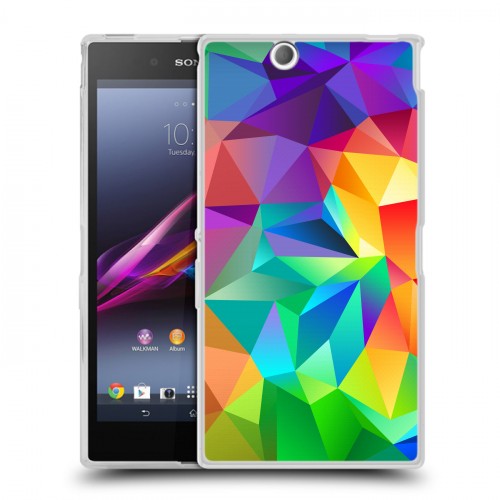 Дизайнерский пластиковый чехол для Sony Xperia Z Ultra  Геометрия радости