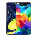 Дизайнерский пластиковый чехол для Samsung Galaxy A80 Геометрия радости