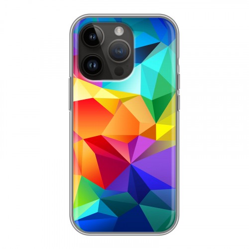 Дизайнерский силиконовый чехол для Iphone 14 Pro Геометрия радости